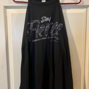 Black Graphic Women's Skirt